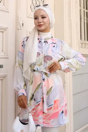 Patterned Hijab Shirt