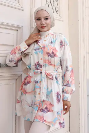 Patterned Hijab Shirt