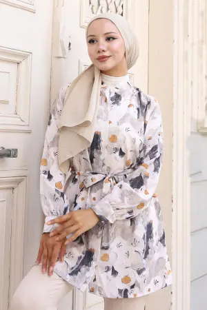 Patterned Hijab Shirt