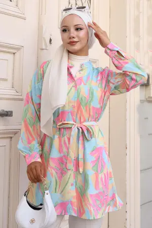 Patterned Hijab Shirt
