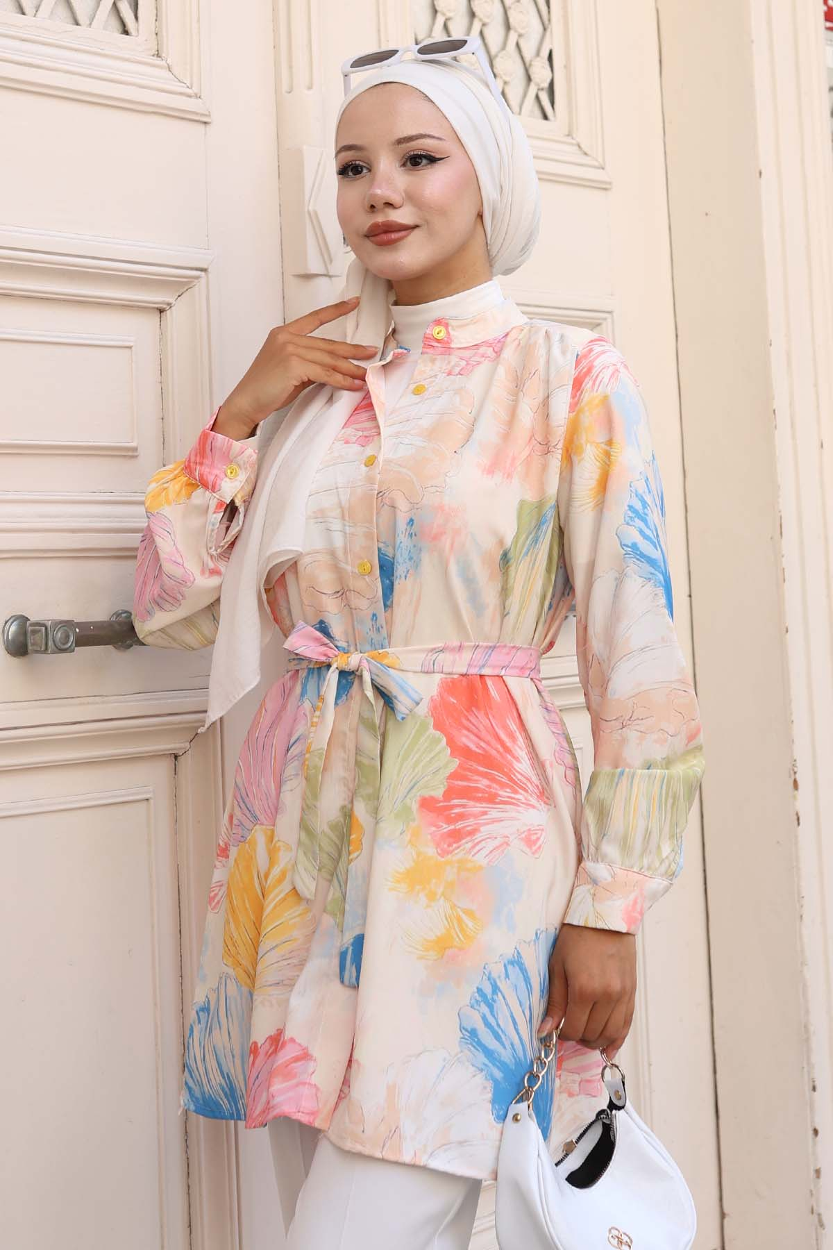 Patterned Hijab Shirt