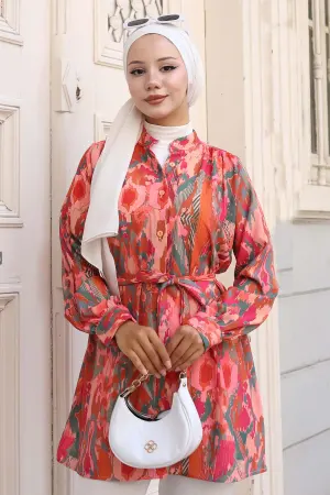 Patterned Hijab Shirt