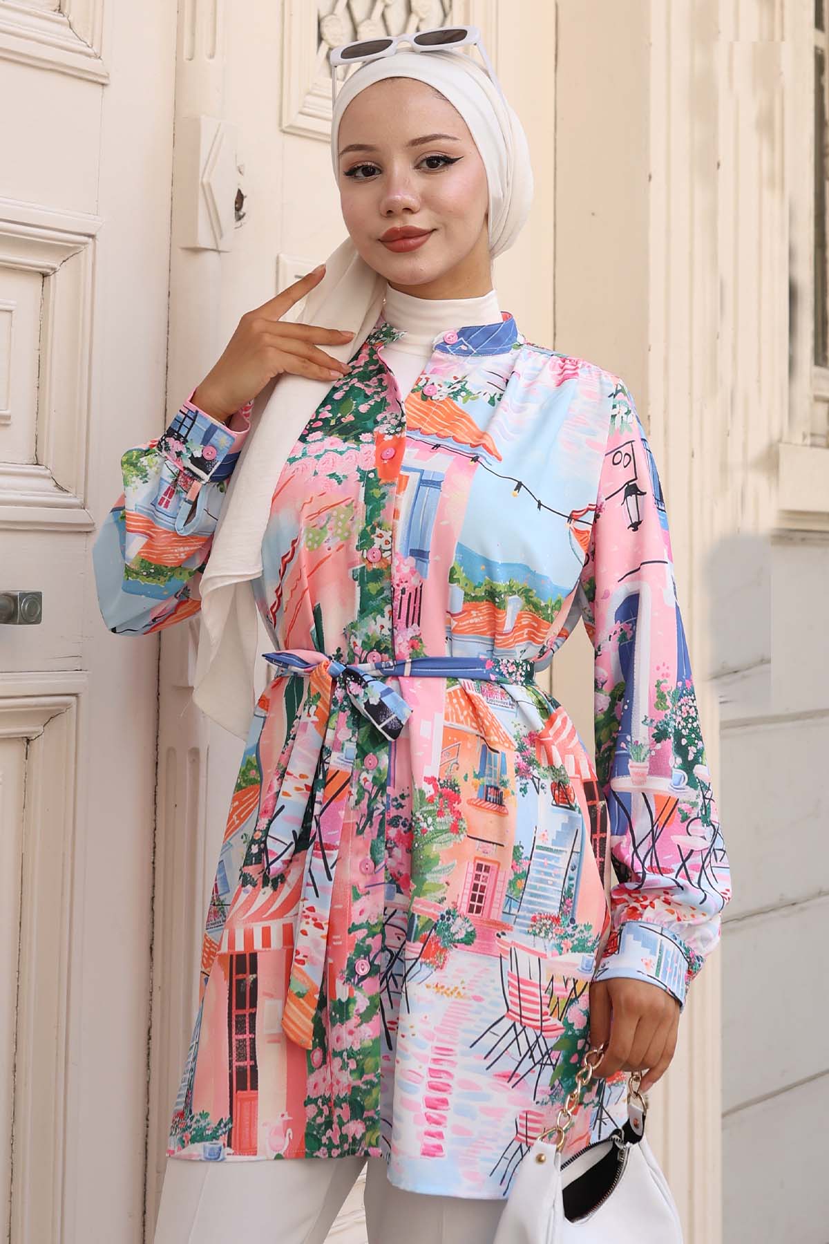 Patterned Hijab Shirt
