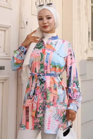 Patterned Hijab Shirt