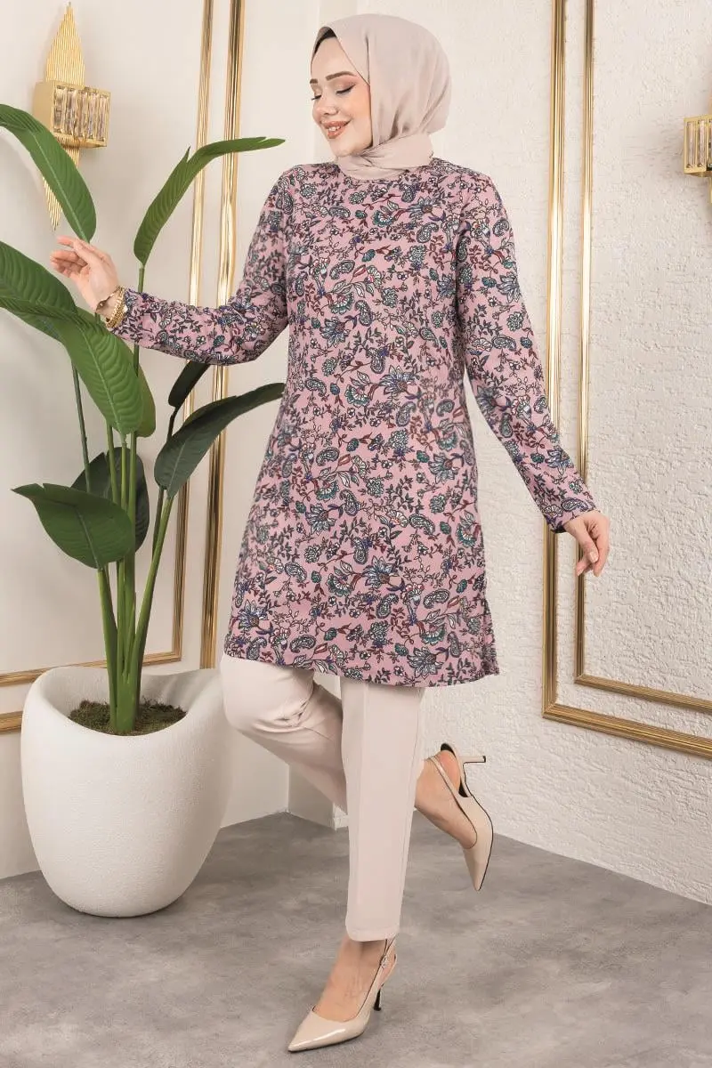 Patterned Hijab Tunic