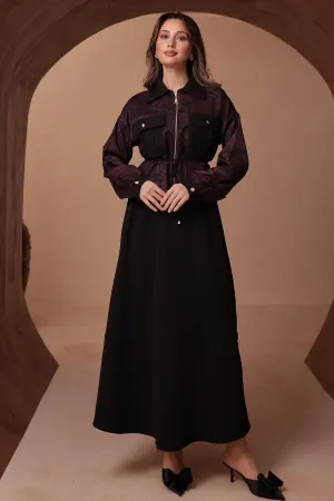 Patterned Jacket Set