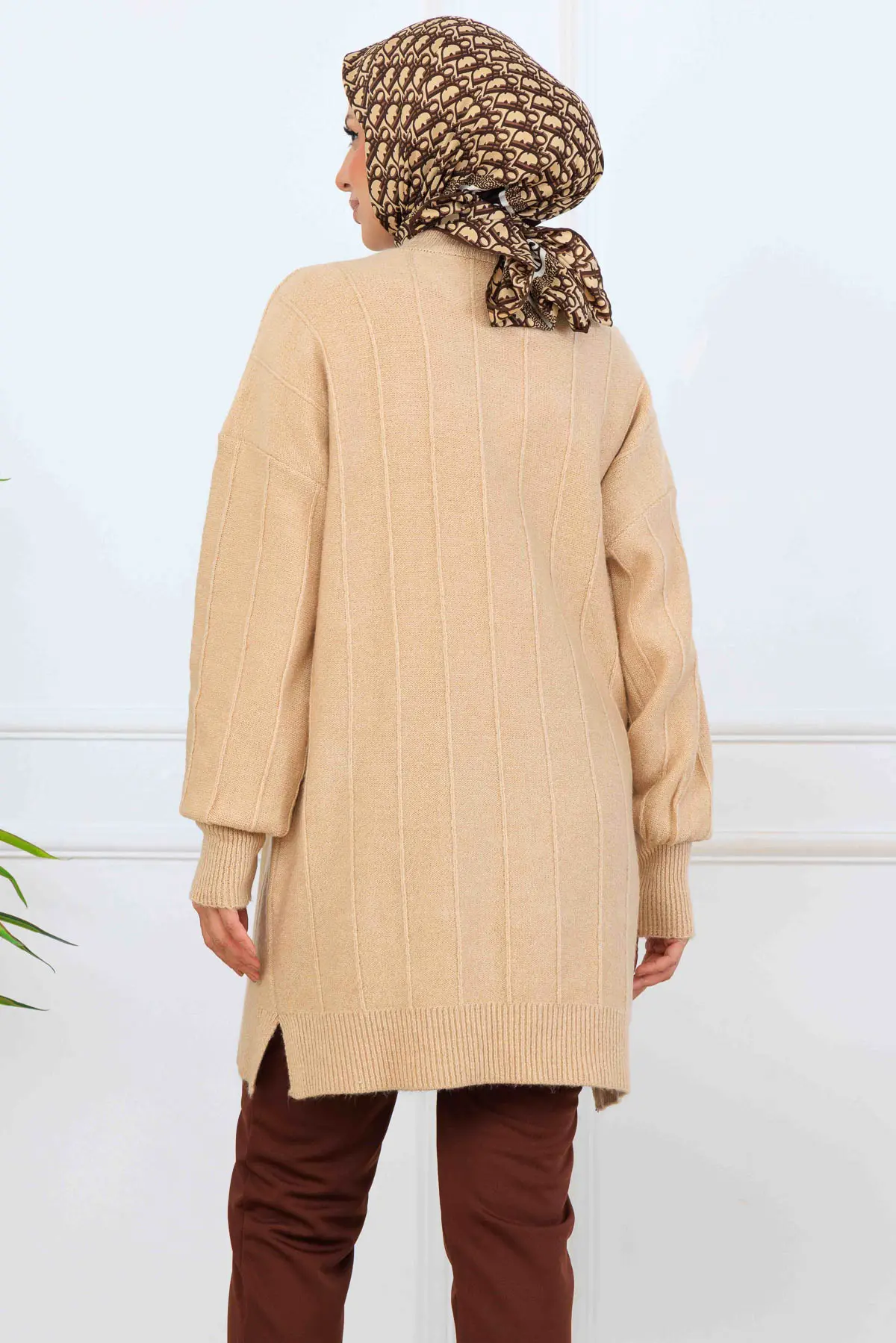 Patterned Knit Tunic-detail