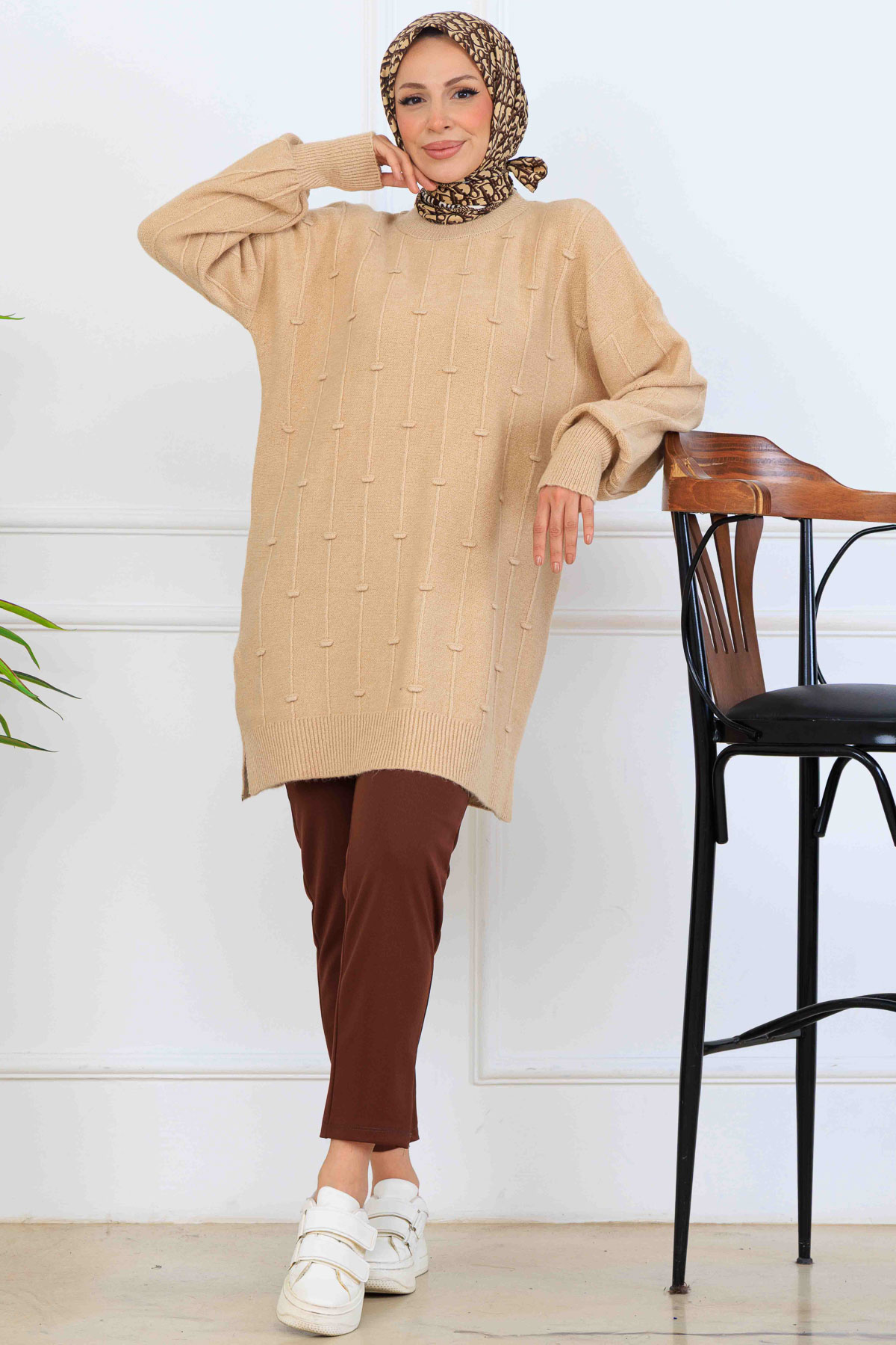Patterned Knit Tunic