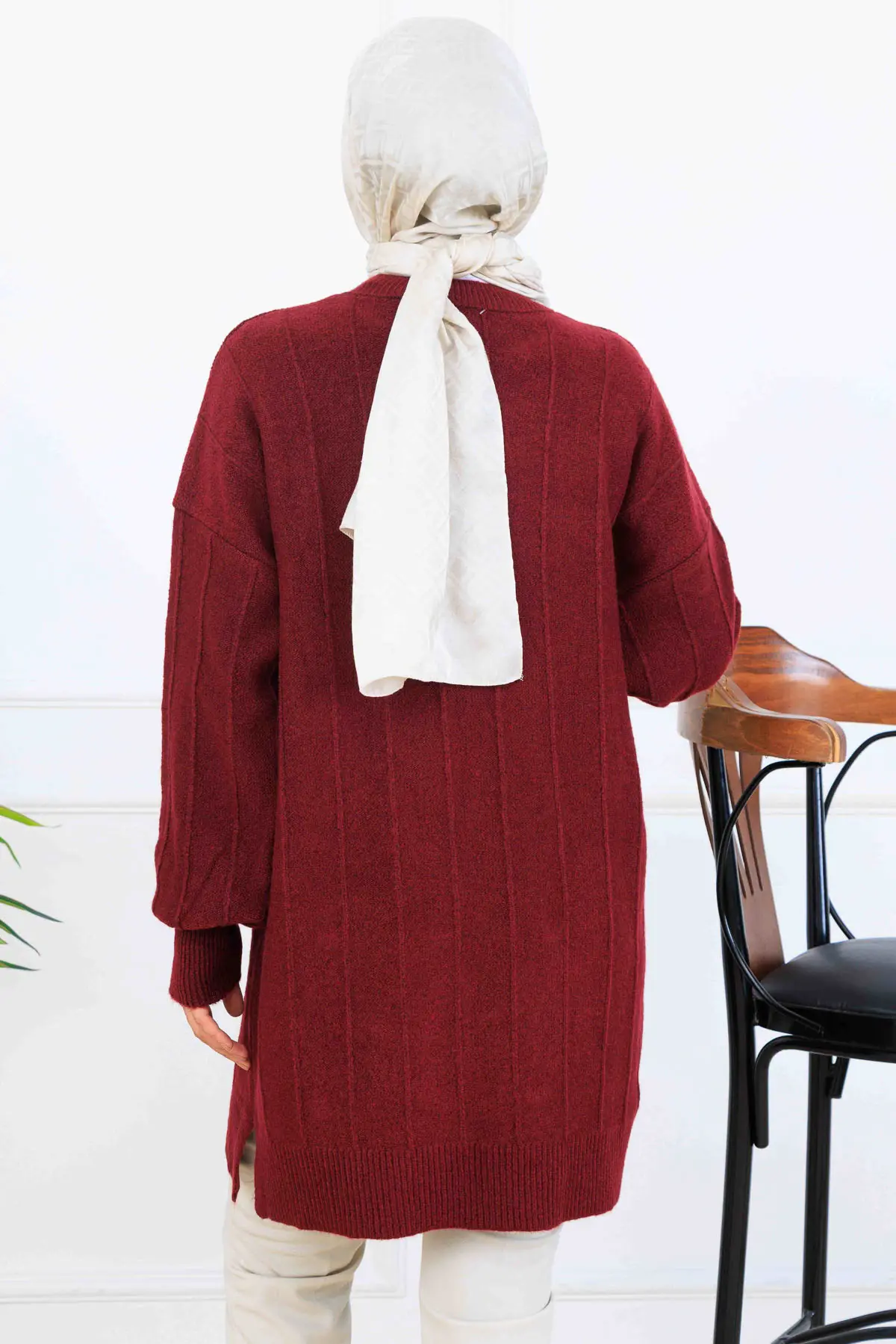 Patterned Knit Tunic-detail