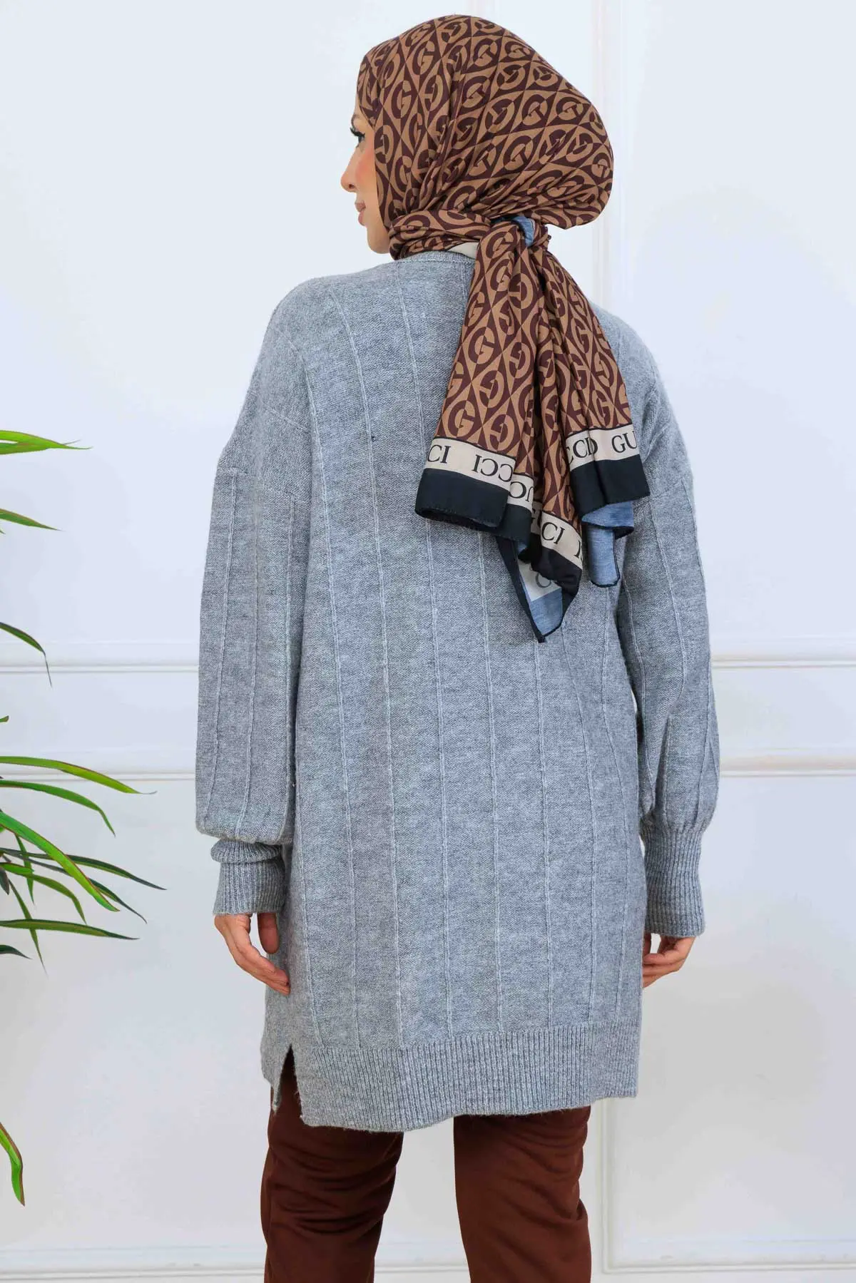 Patterned Knit Tunic-detail