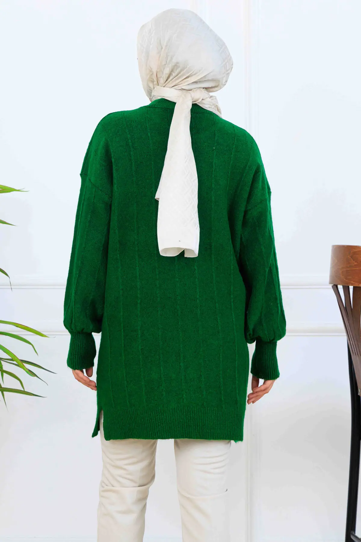 Patterned Knit Tunic-detail