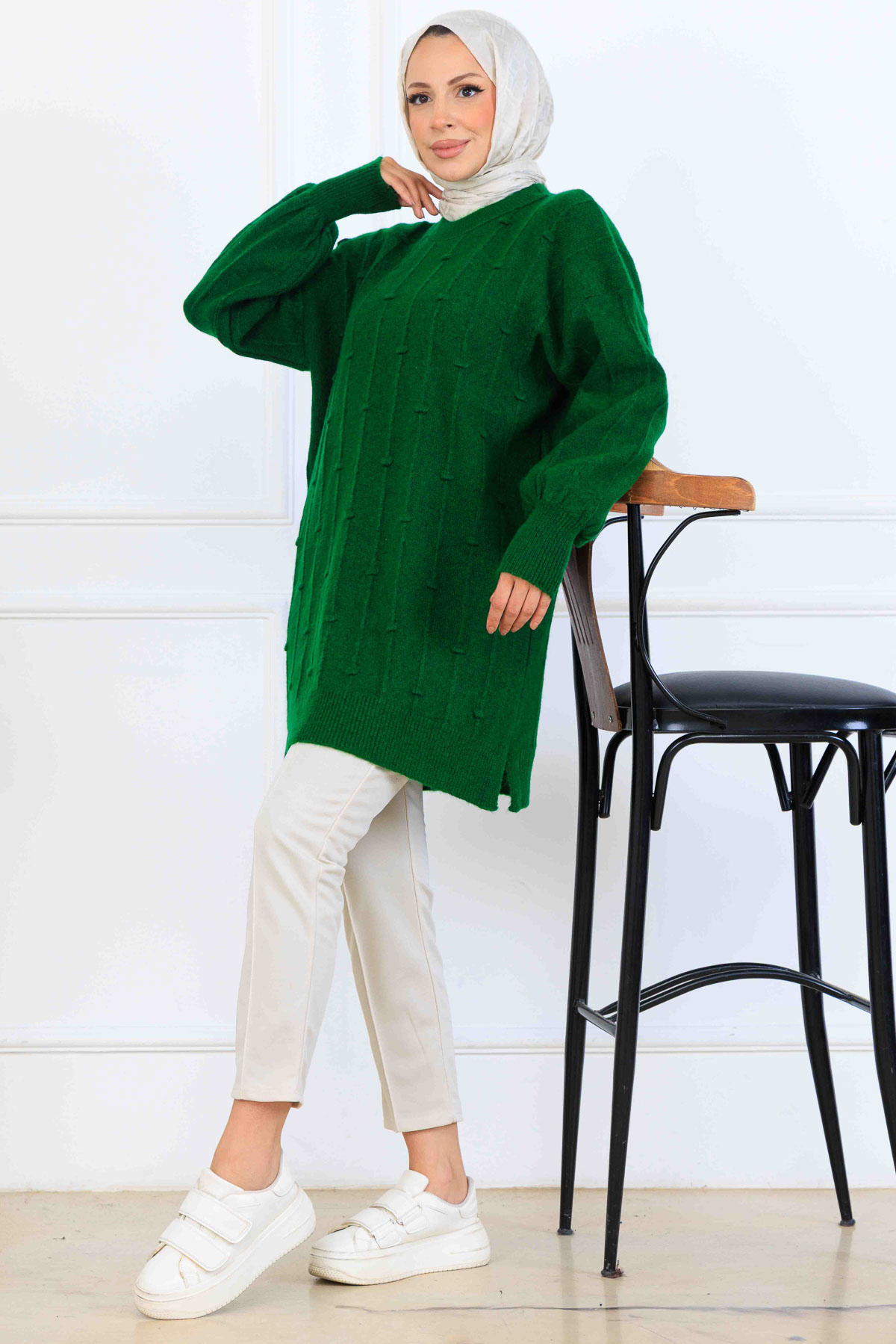 Patterned Knit Tunic