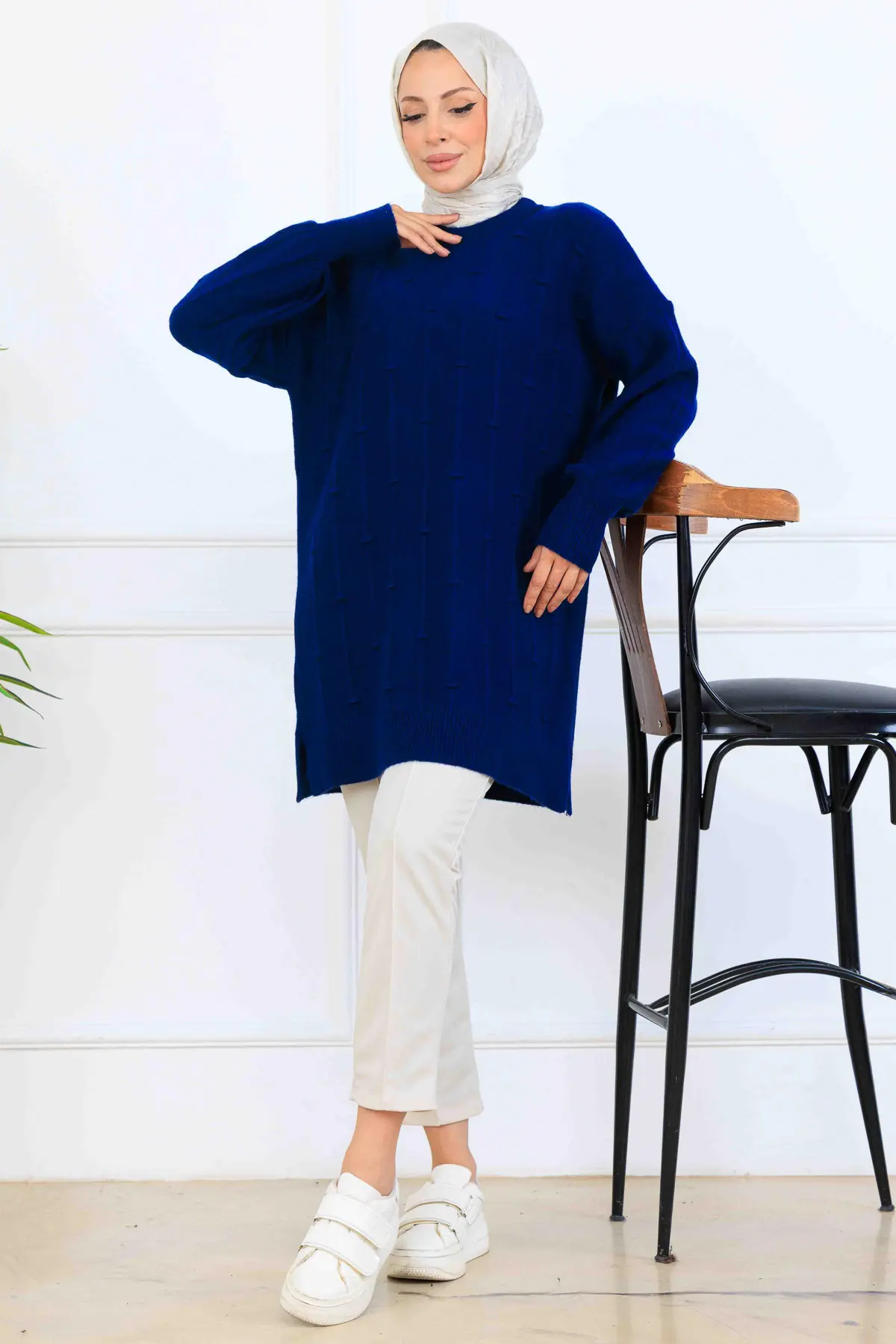 Patterned Knit Tunic