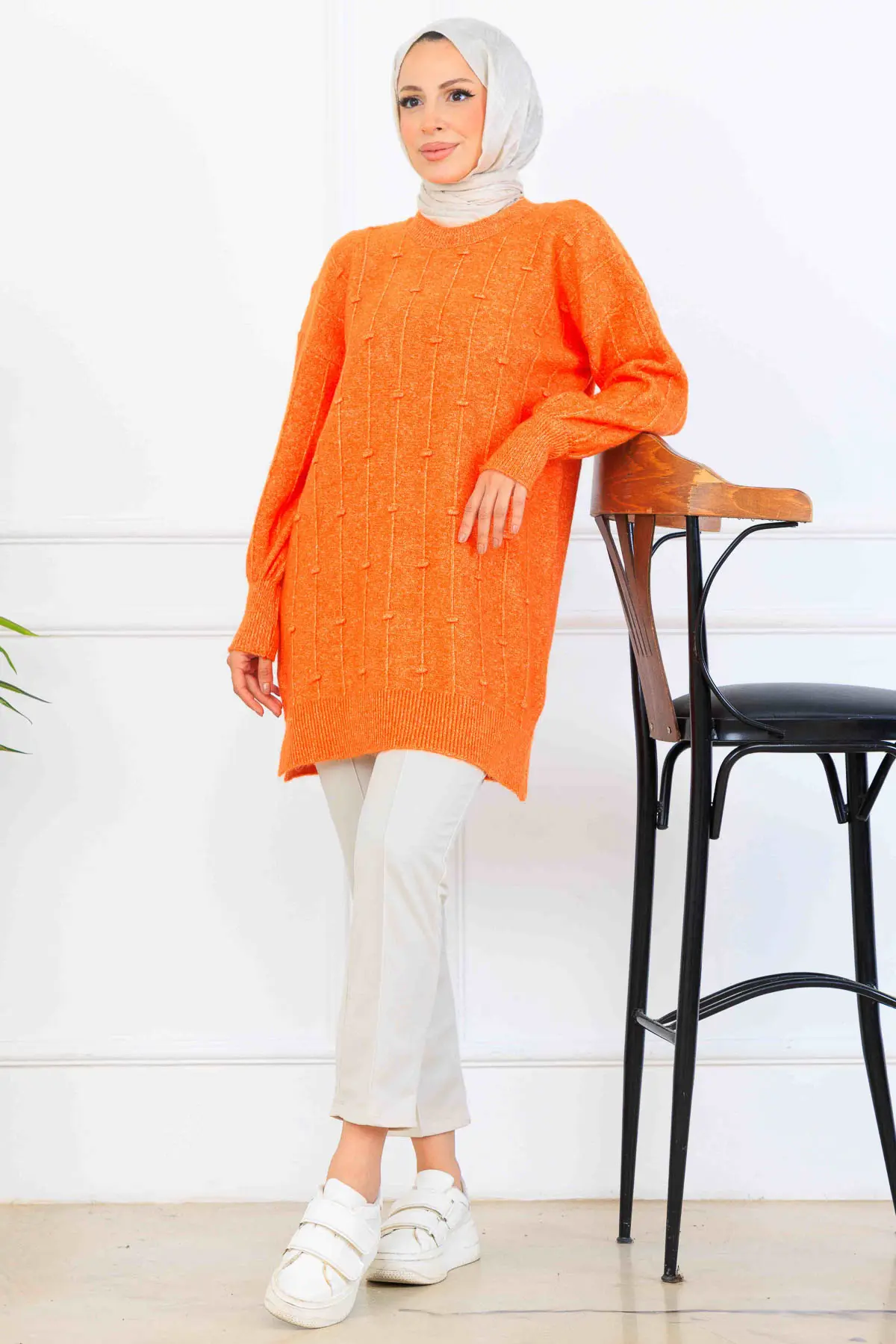 Patterned Knit Tunic