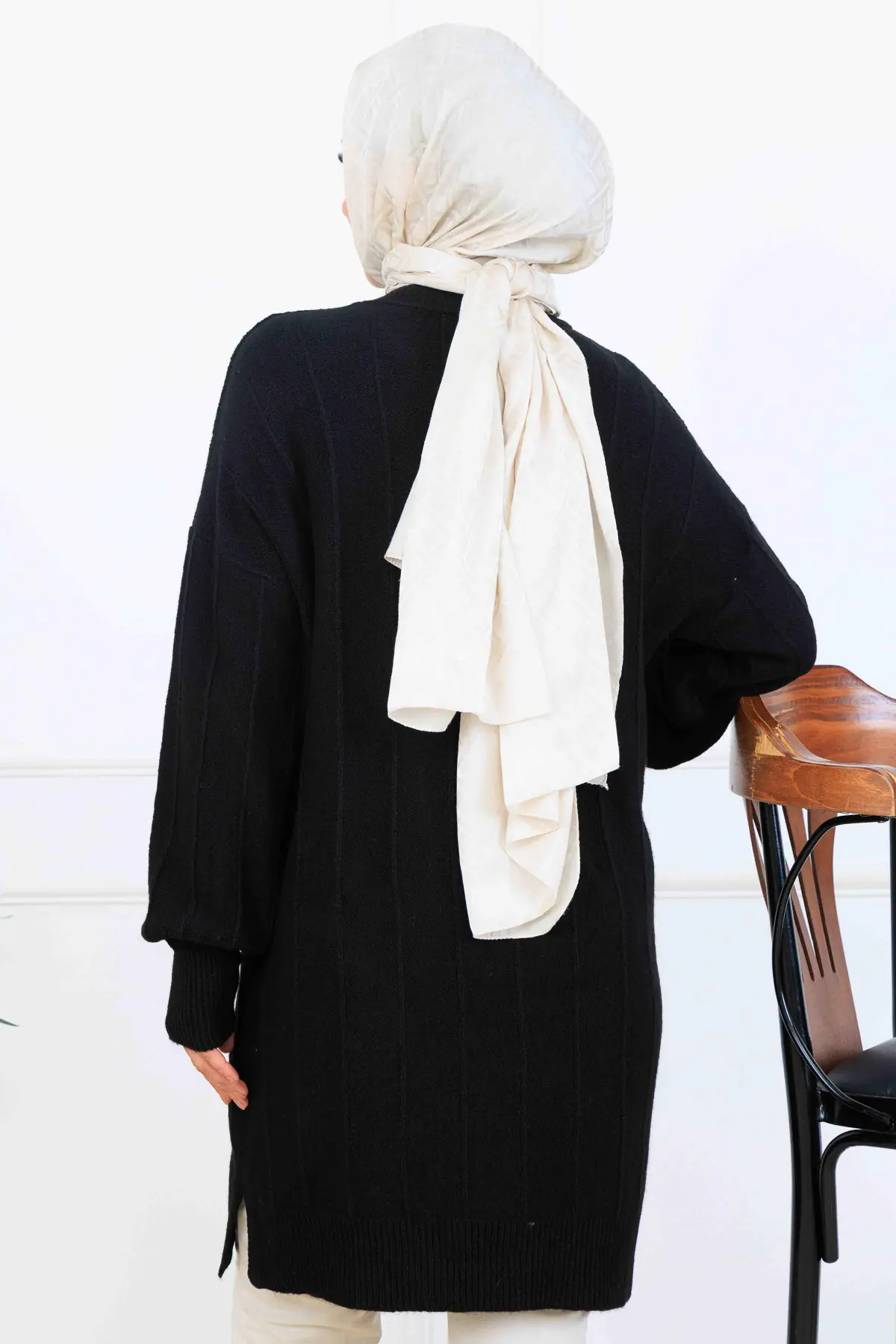 Patterned Knit Tunic-detail