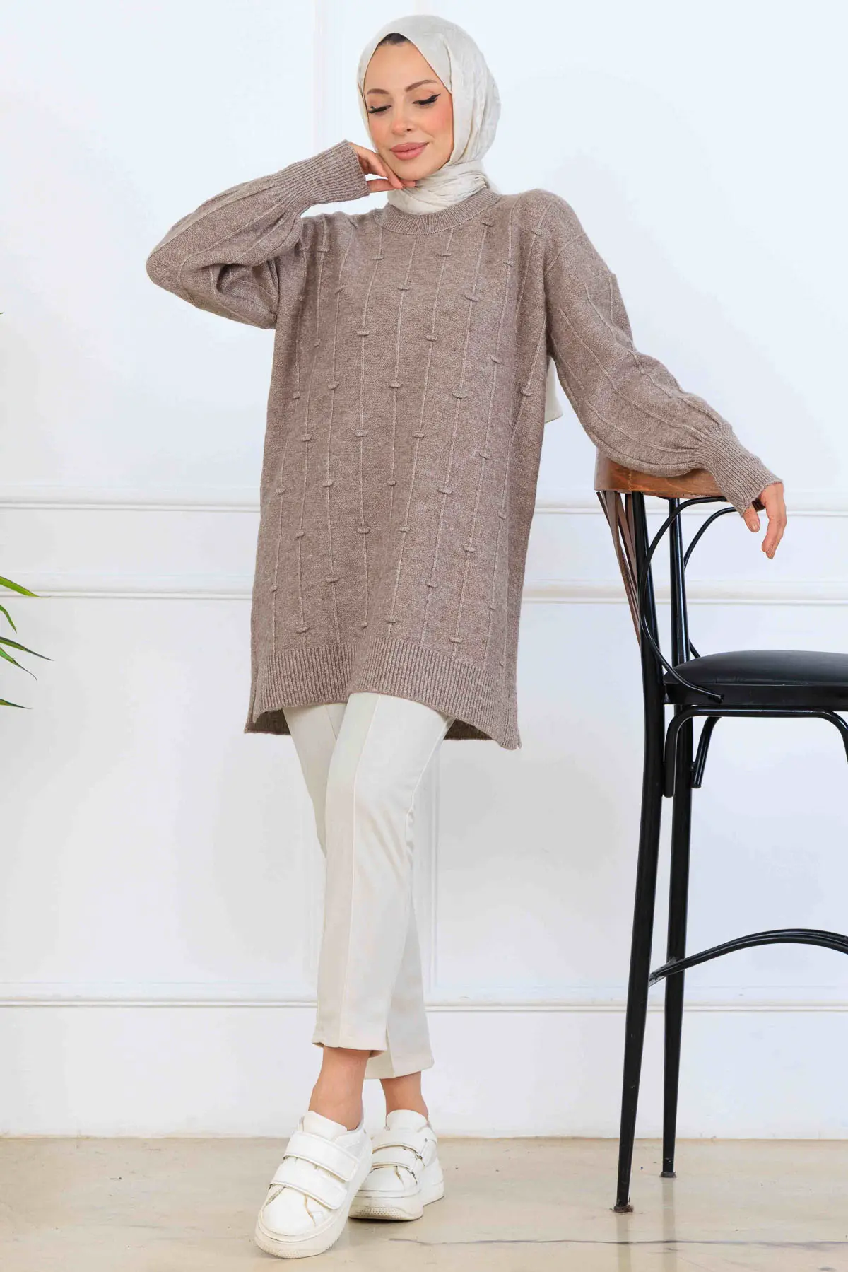 Patterned Knit Tunic