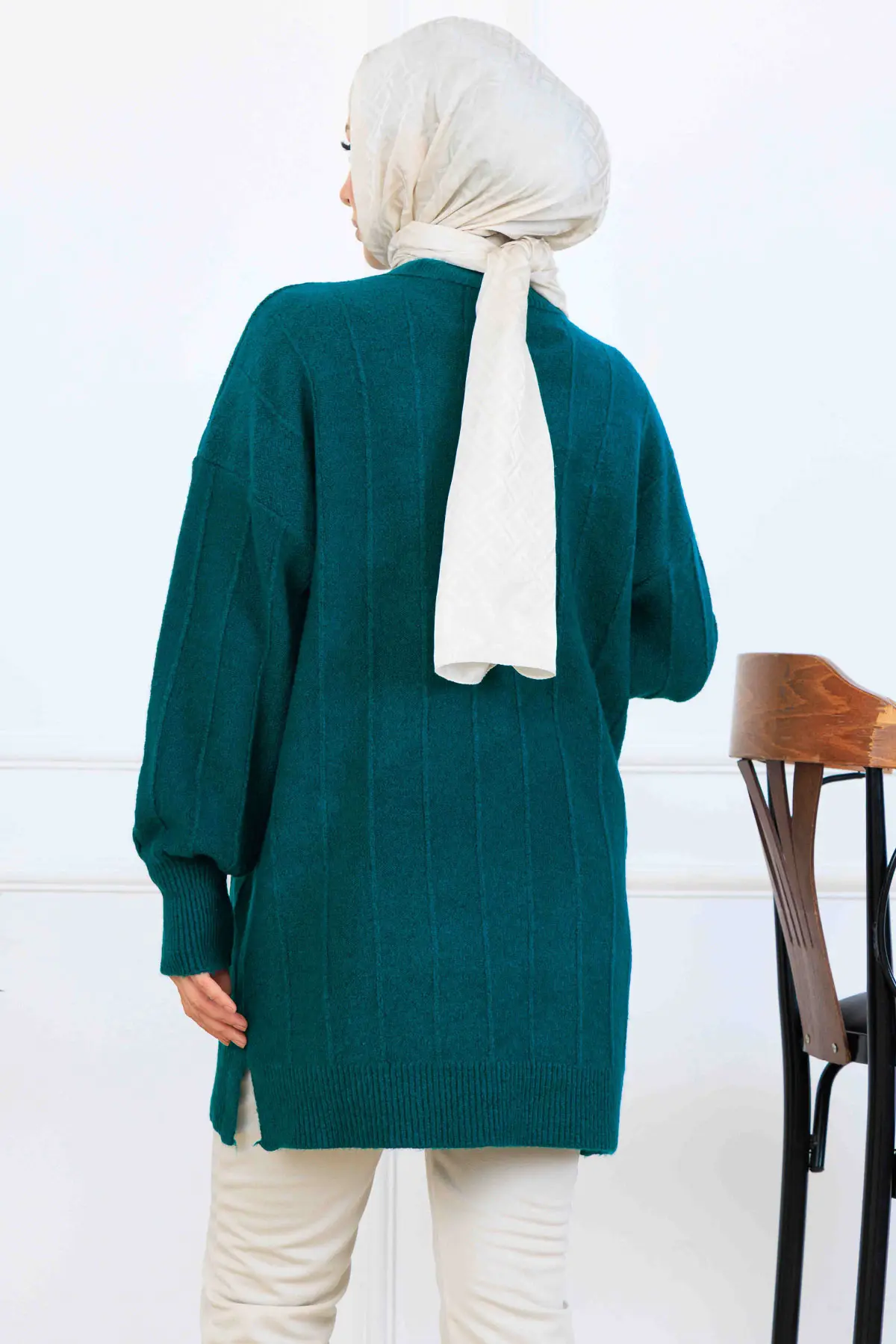 Patterned Knit Tunic-detail
