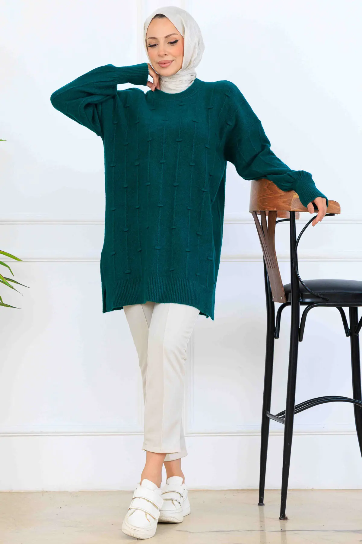 Patterned Knit Tunic
