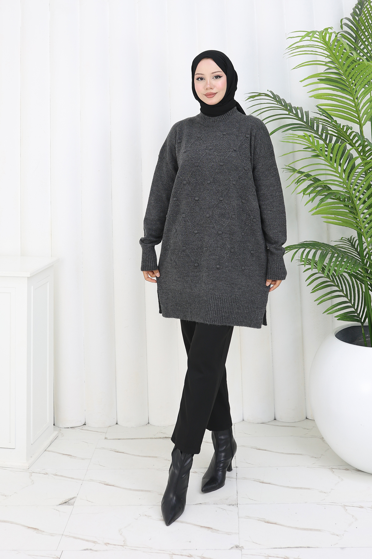 Patterned Knit Tunic