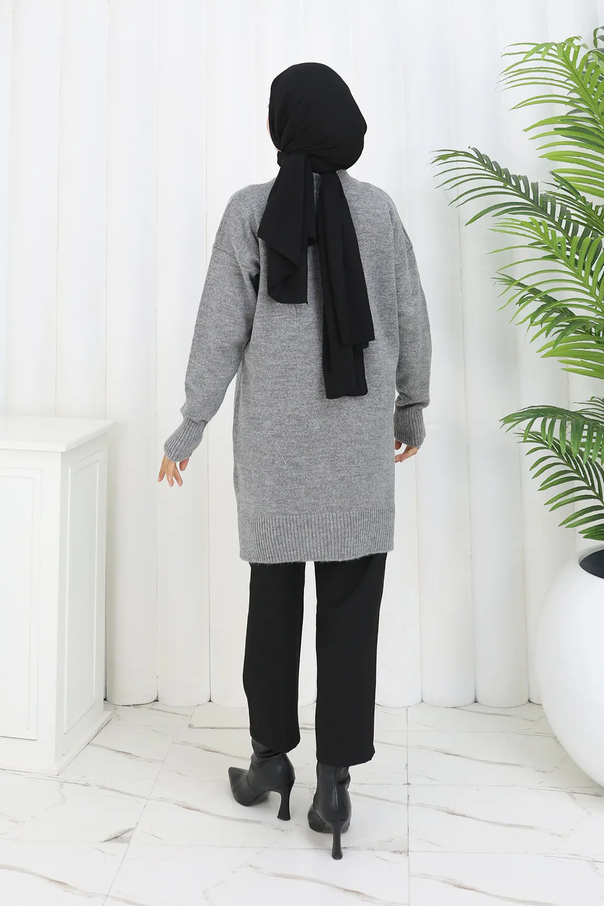 Patterned Knit Tunic-detail