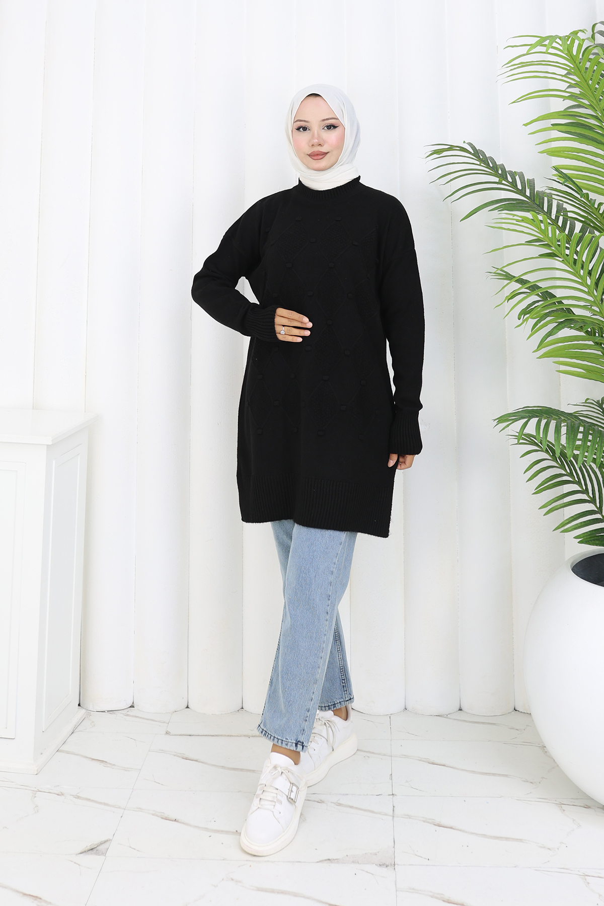 Patterned Knit Tunic