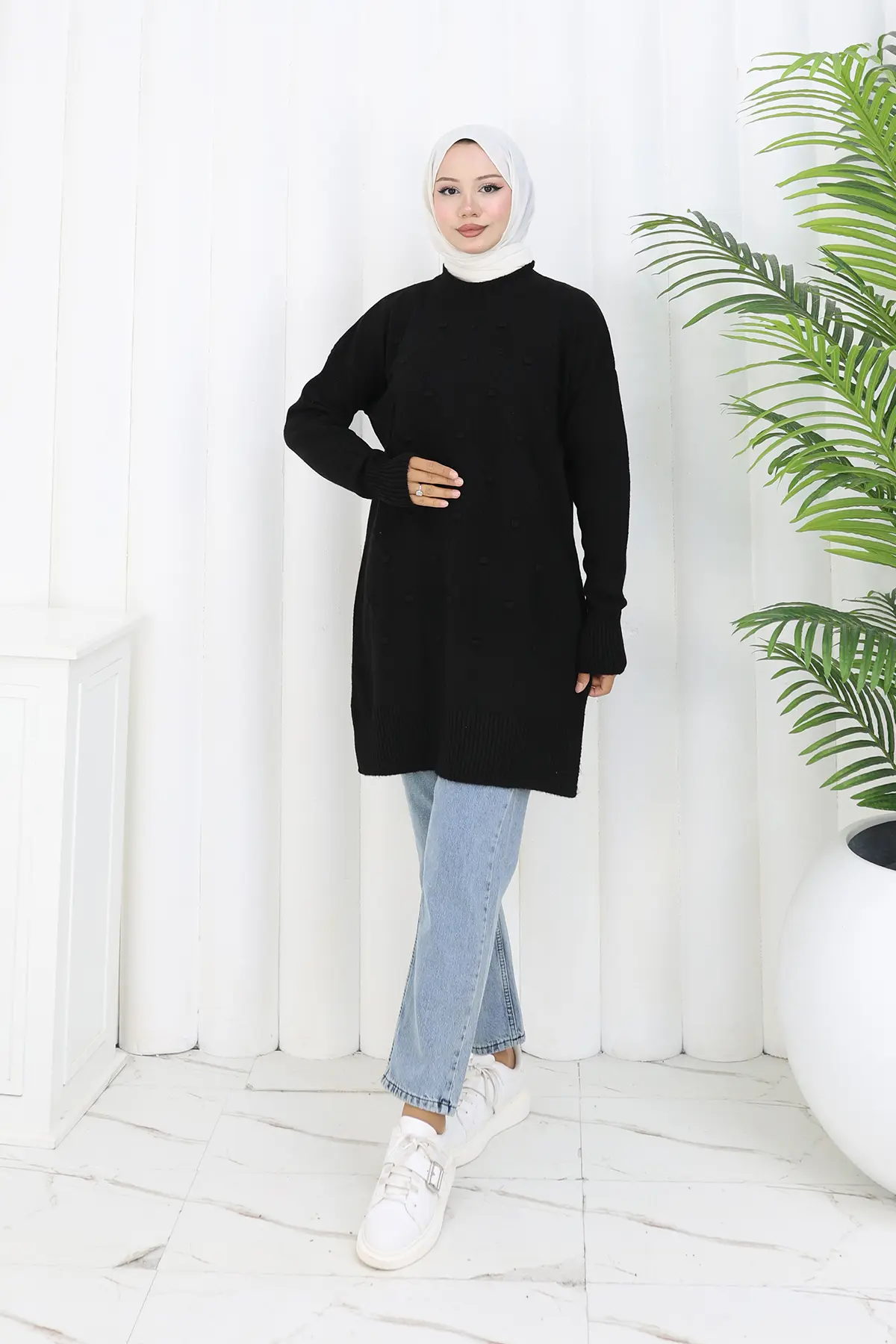 Patterned Knit Tunic