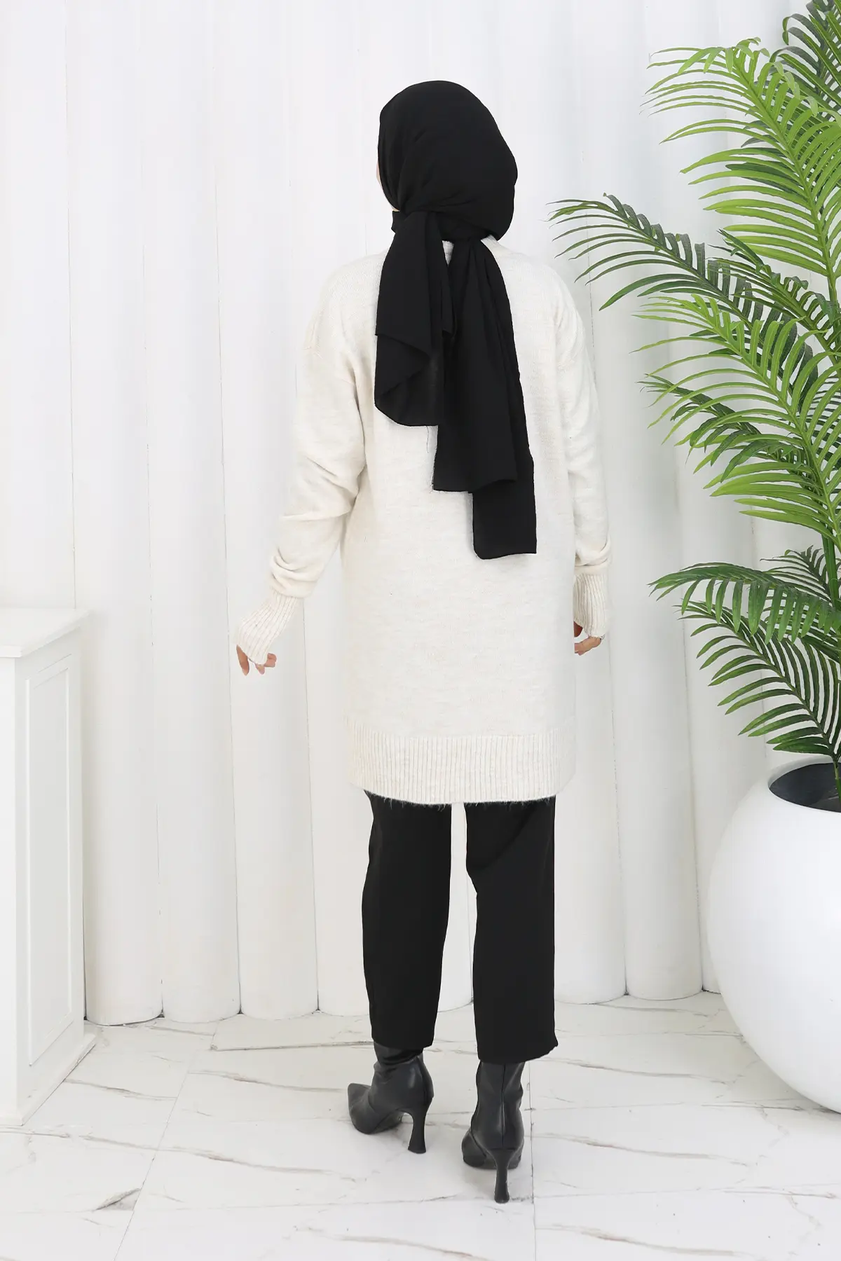 Patterned Knit Tunic-detail