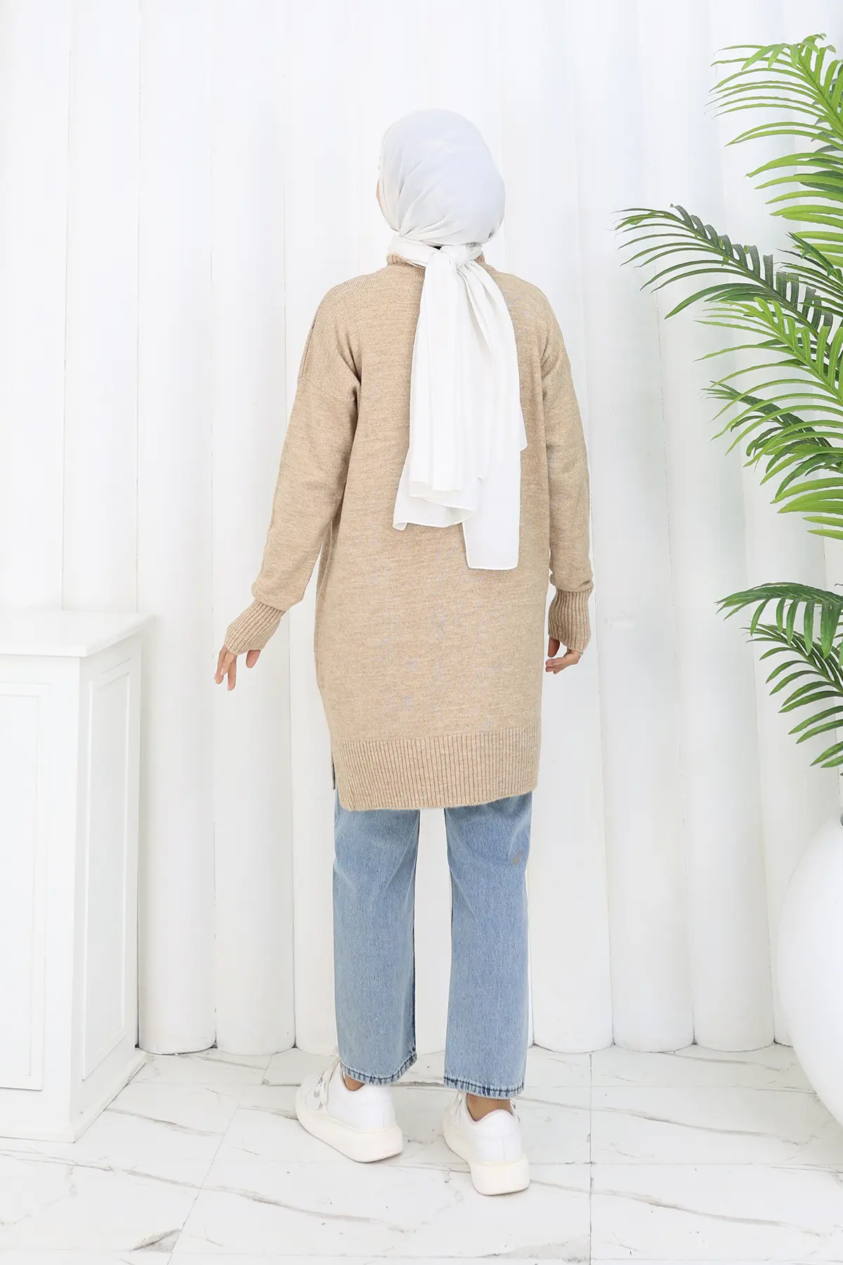 Patterned Knit Tunic-detail