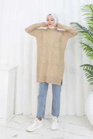 Patterned Knit Tunic