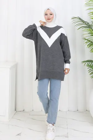 Patterned Knit Tunic