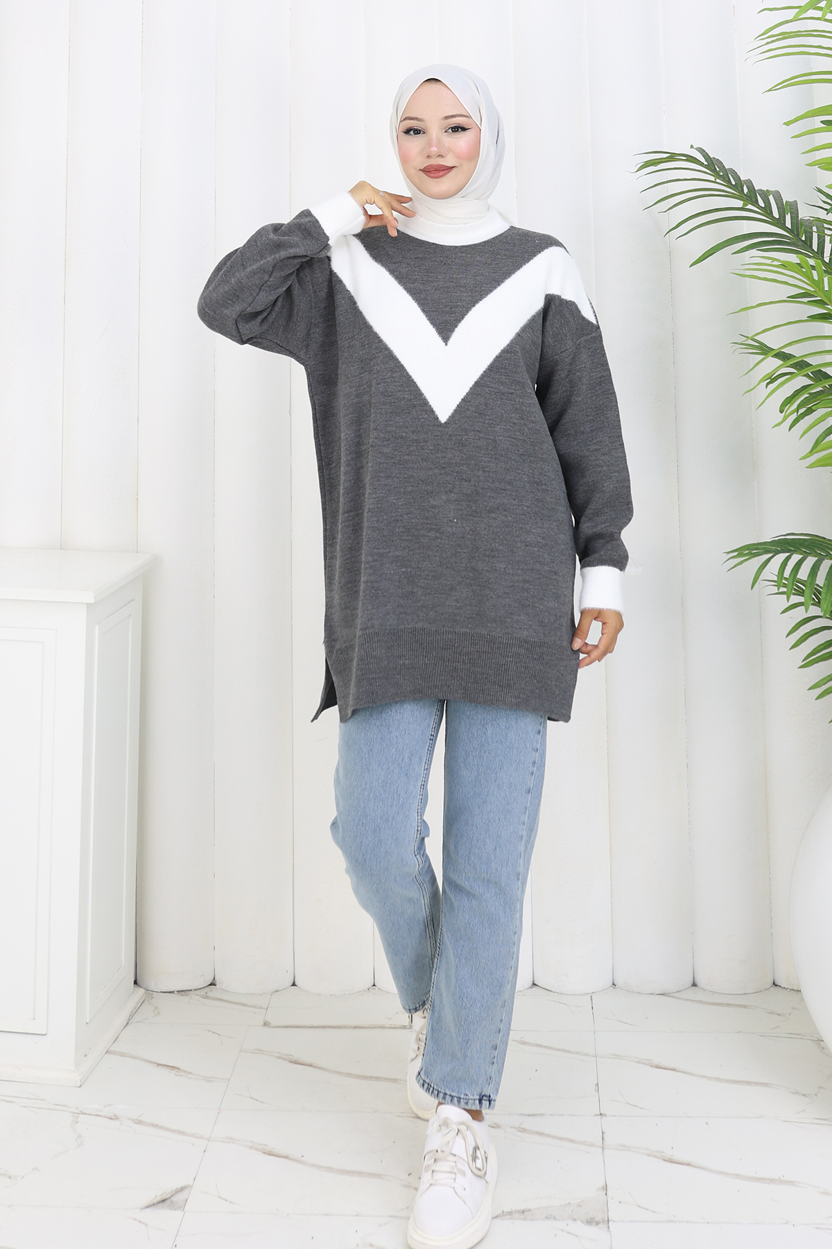 Patterned Knit Tunic