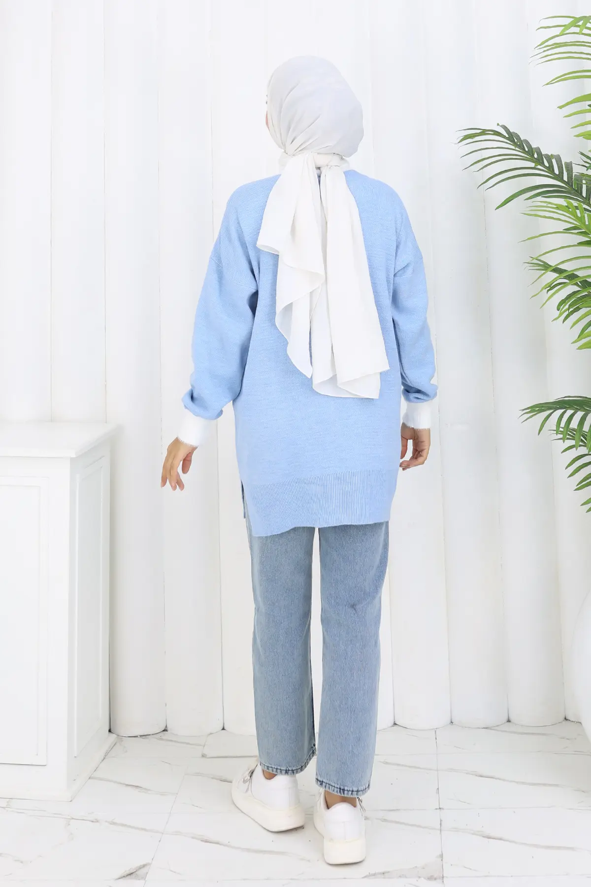 Patterned Knit Tunic-detail