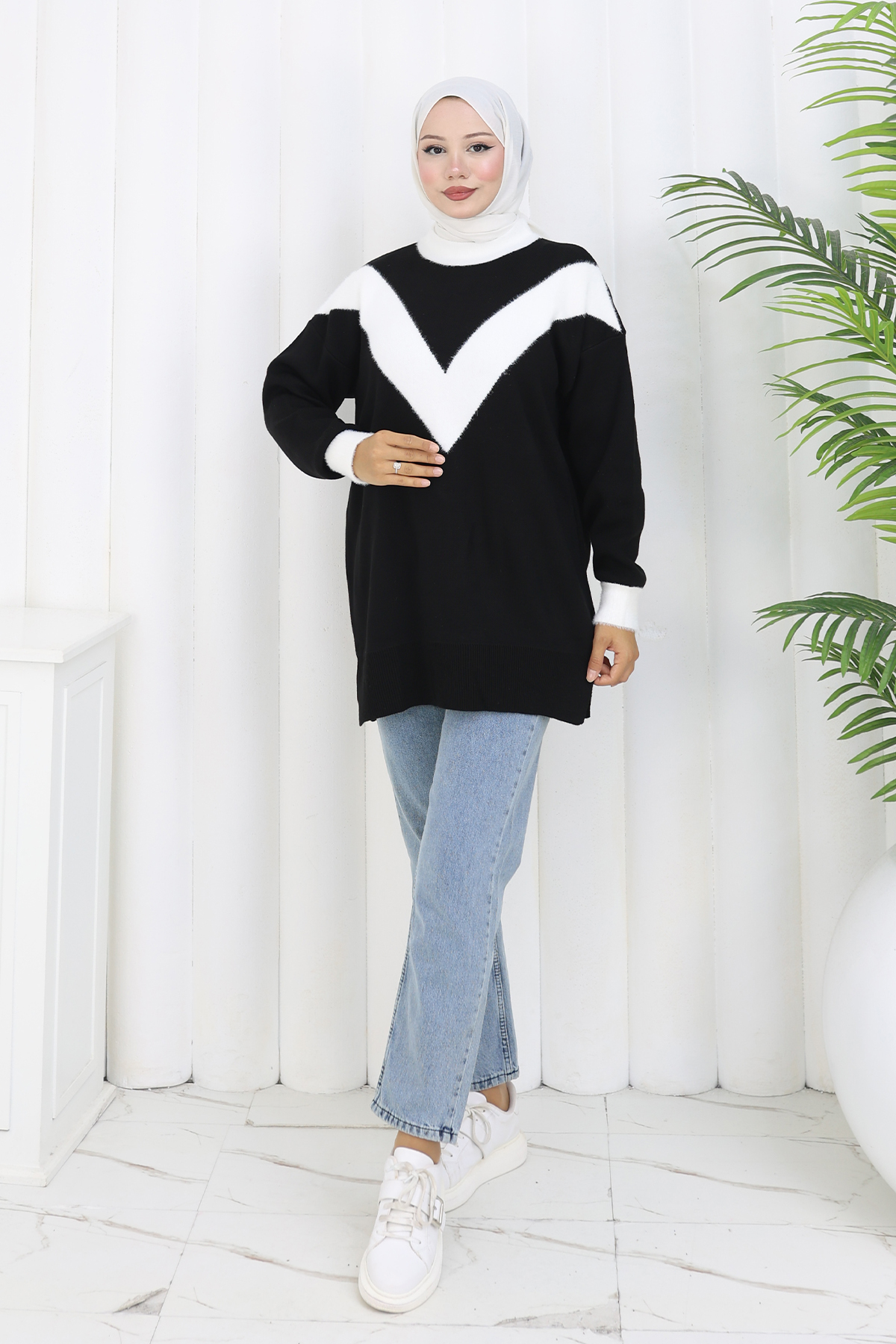 Patterned Knit Tunic