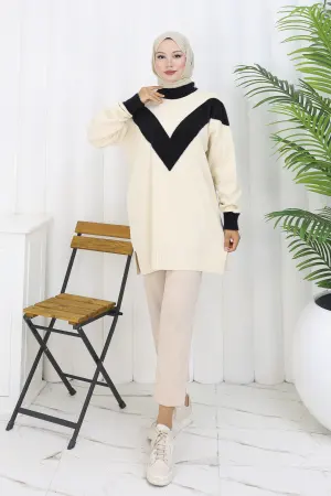 Patterned Knit Tunic