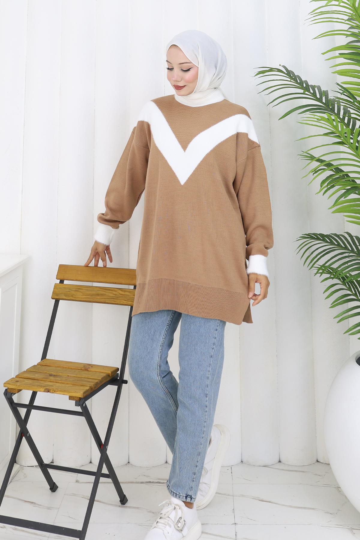 Patterned Knit Tunic