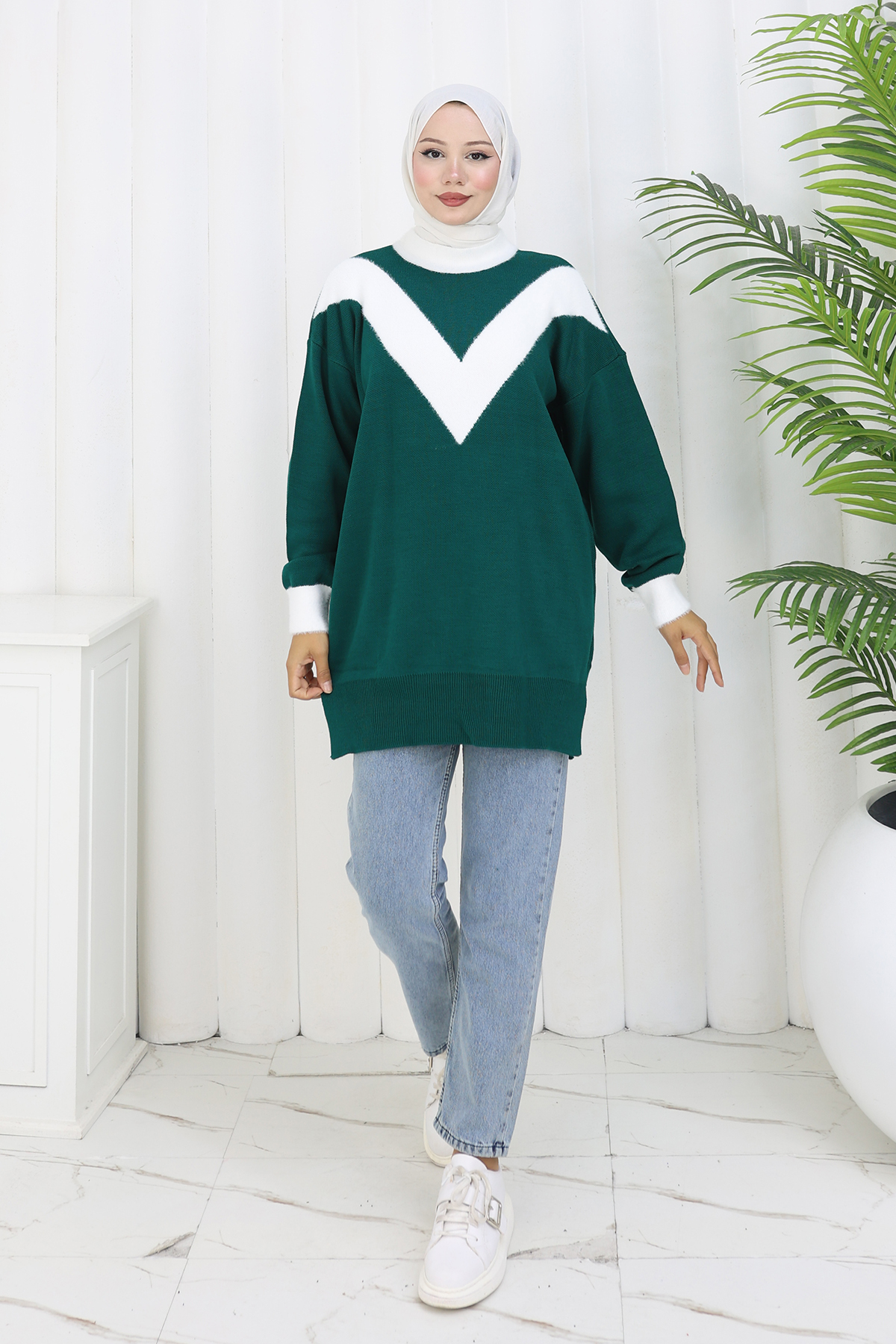 Patterned Knit Tunic