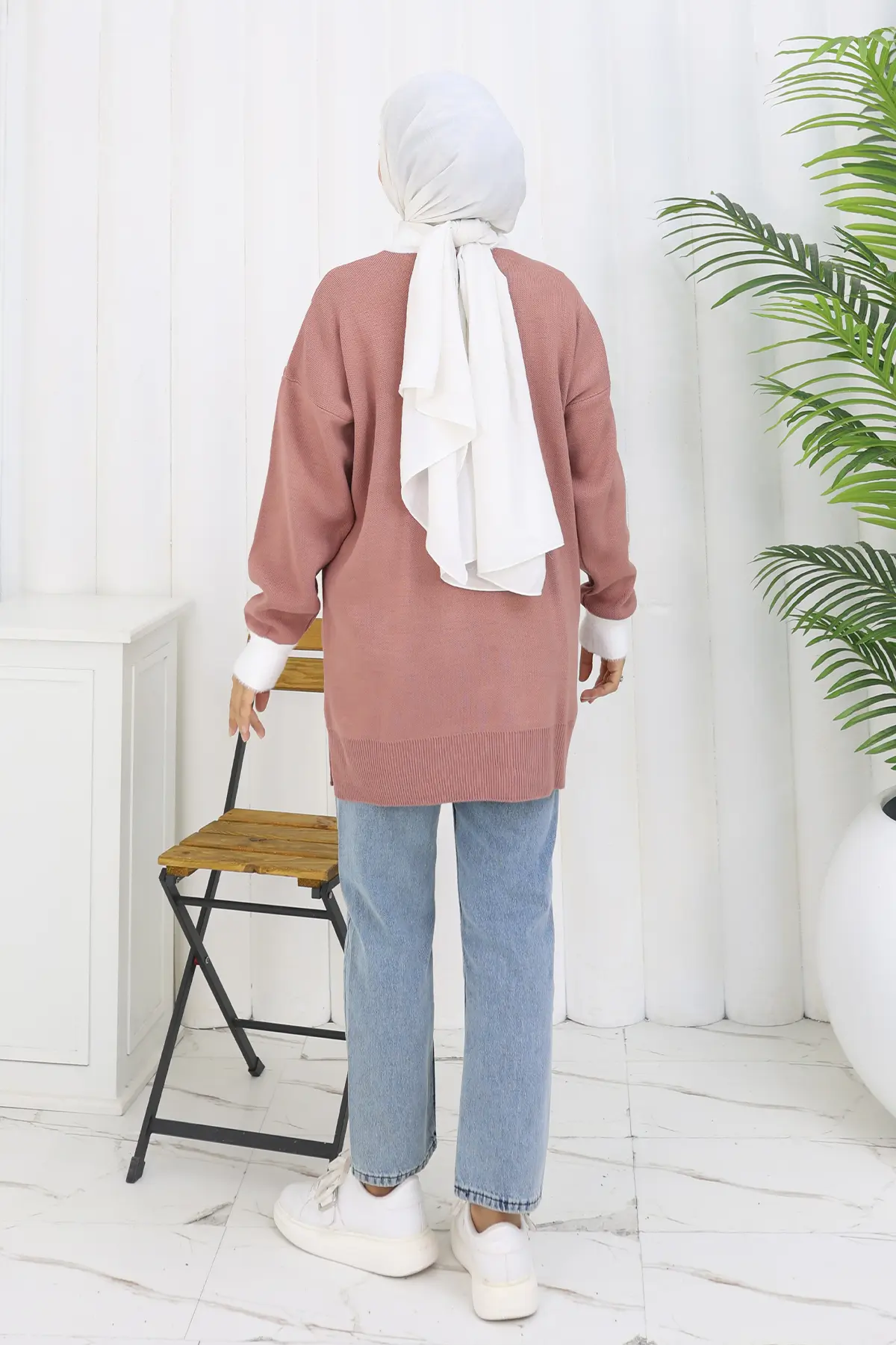 Patterned Knit Tunic-detail