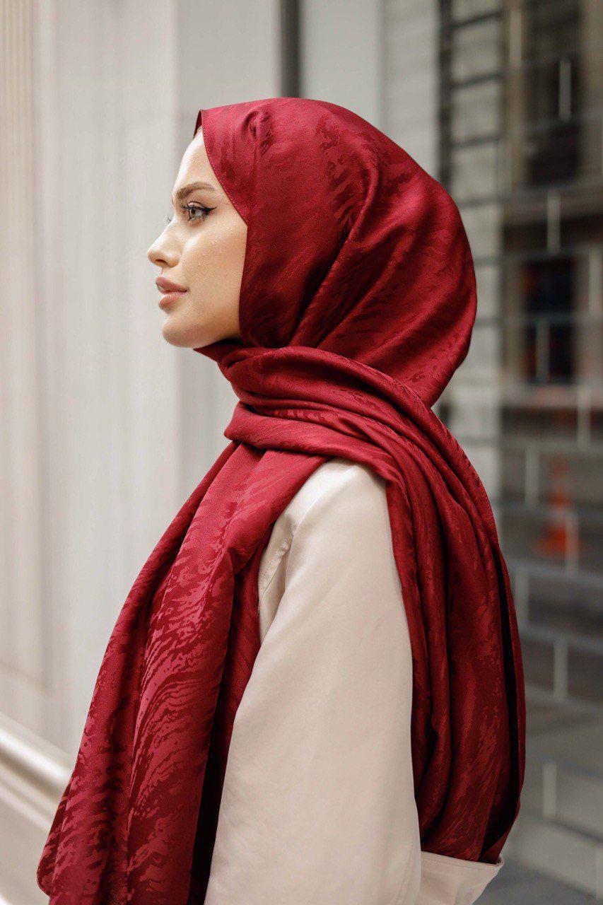 Patterned Silky Jacquard Shawl