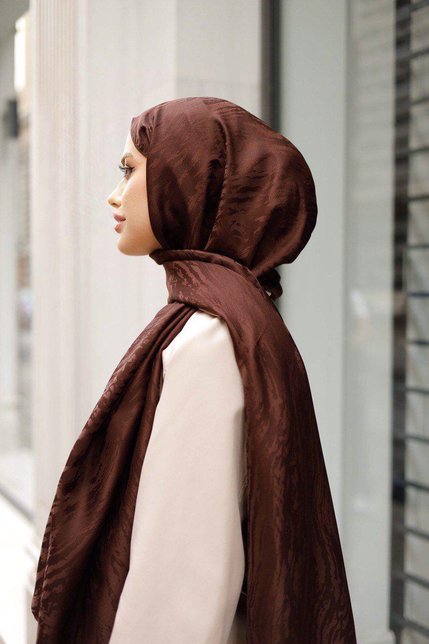 Patterned Silky Jacquard Shawl