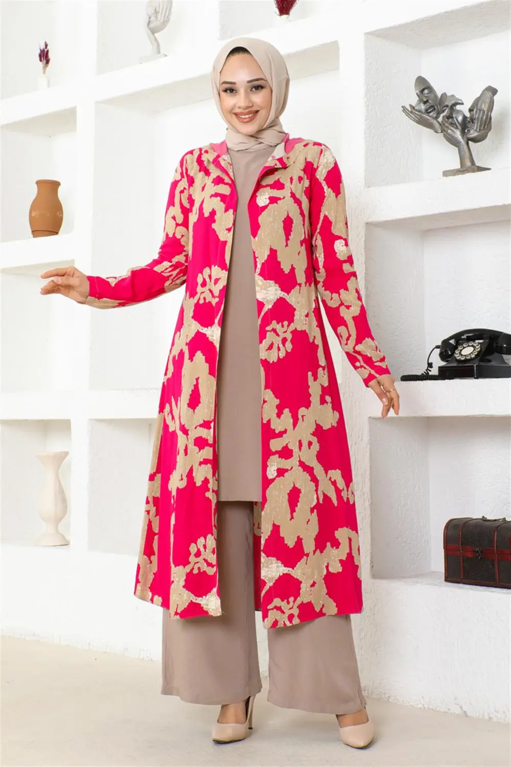 Patterned Three Piece Set-detail