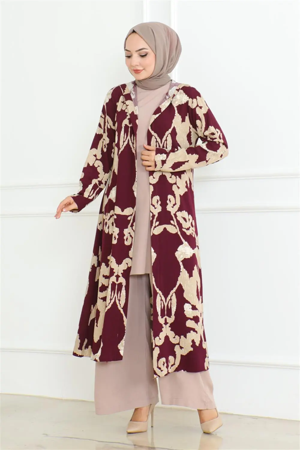 Patterned Three Piece Set-detail