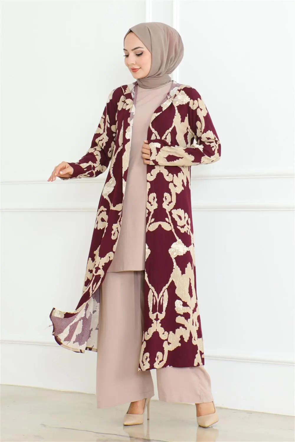 Patterned Three Piece Set-detail