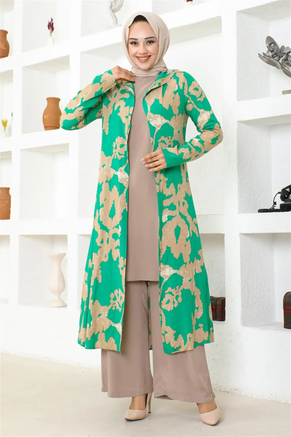 Patterned Three Piece Set-detail