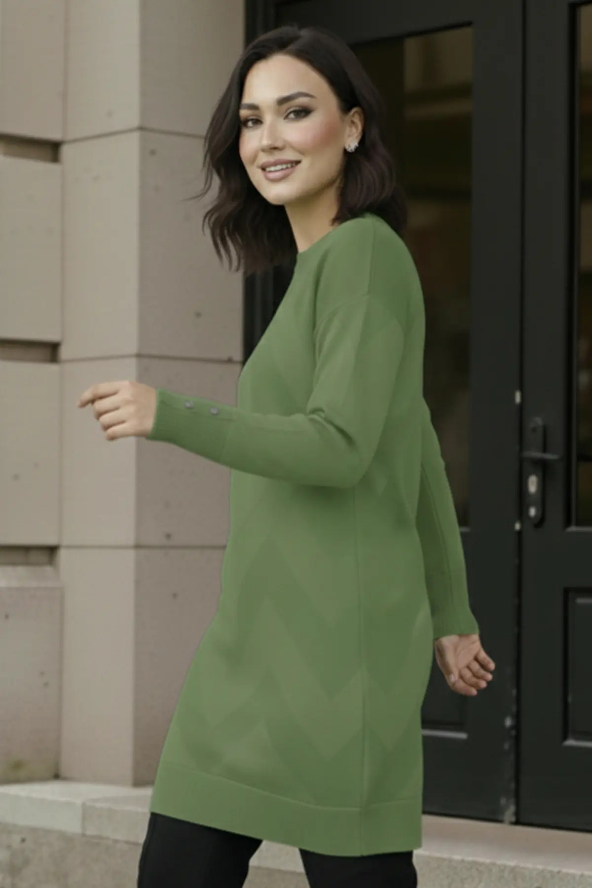 Patterned Tunic-detail