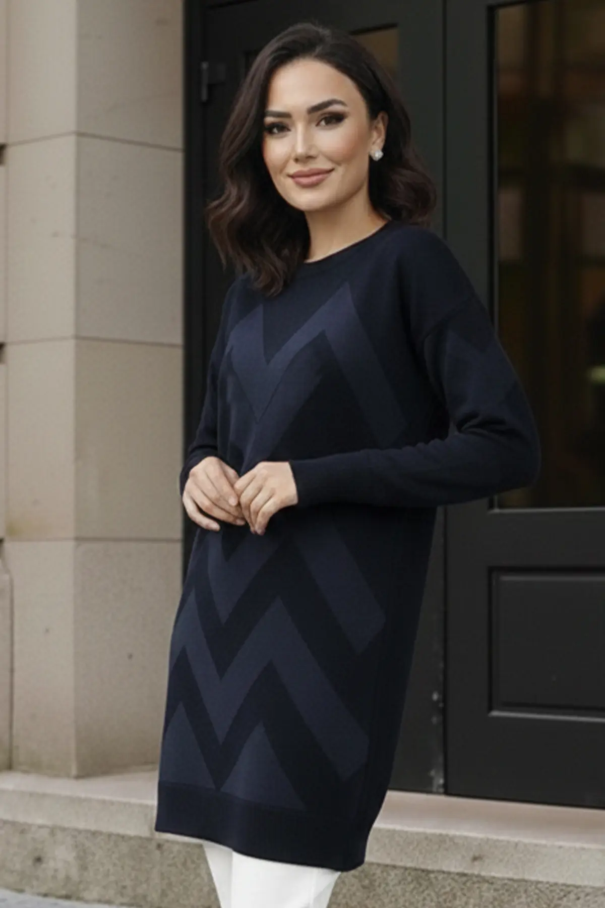 Patterned Tunic-detail