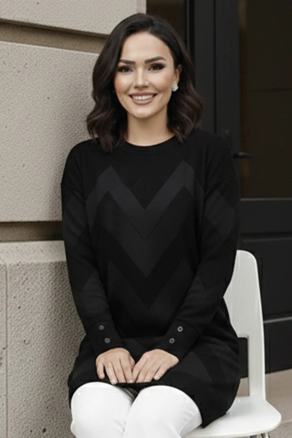 Patterned Tunic-detail