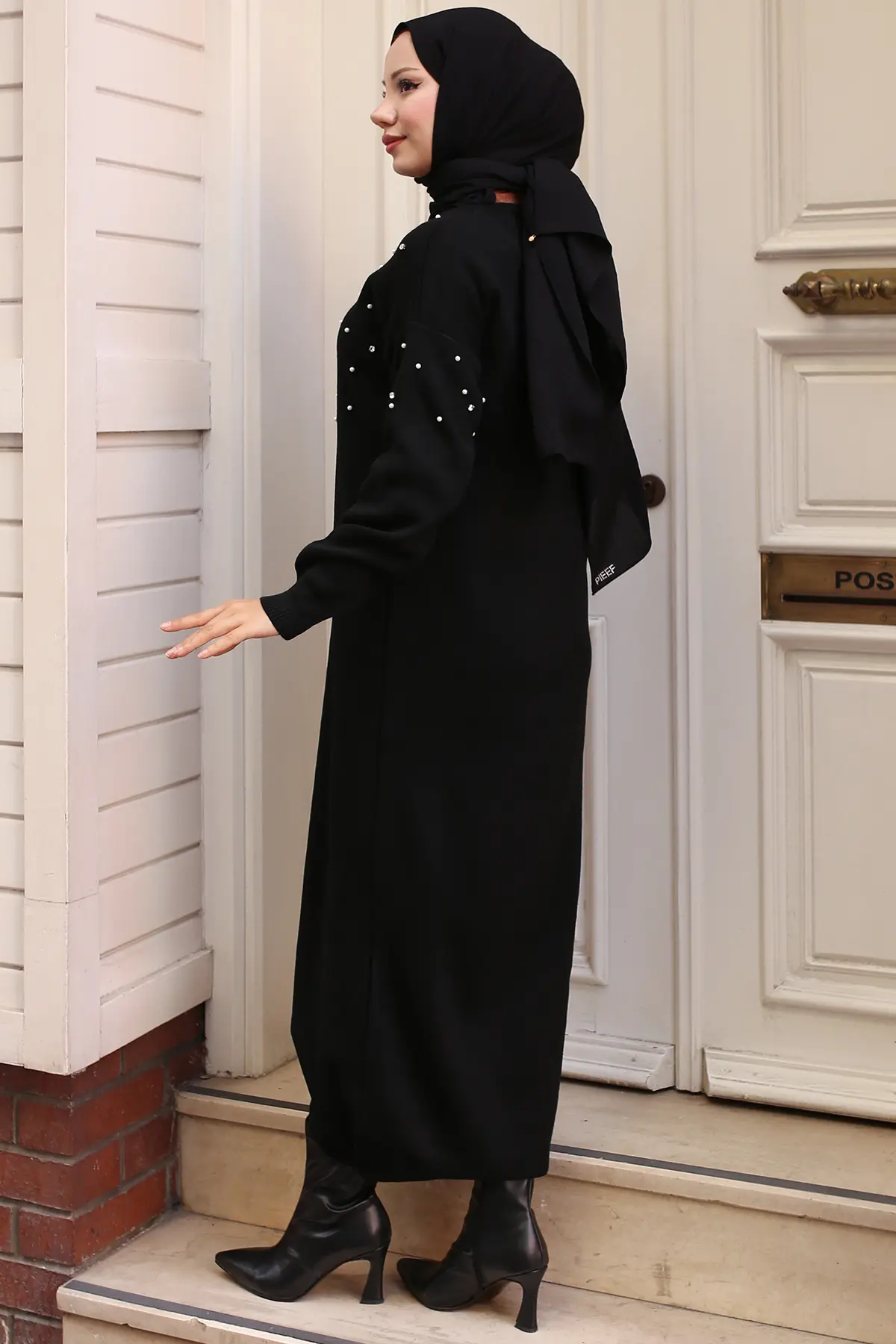 Pearl Detailed Sweater Dress-detail