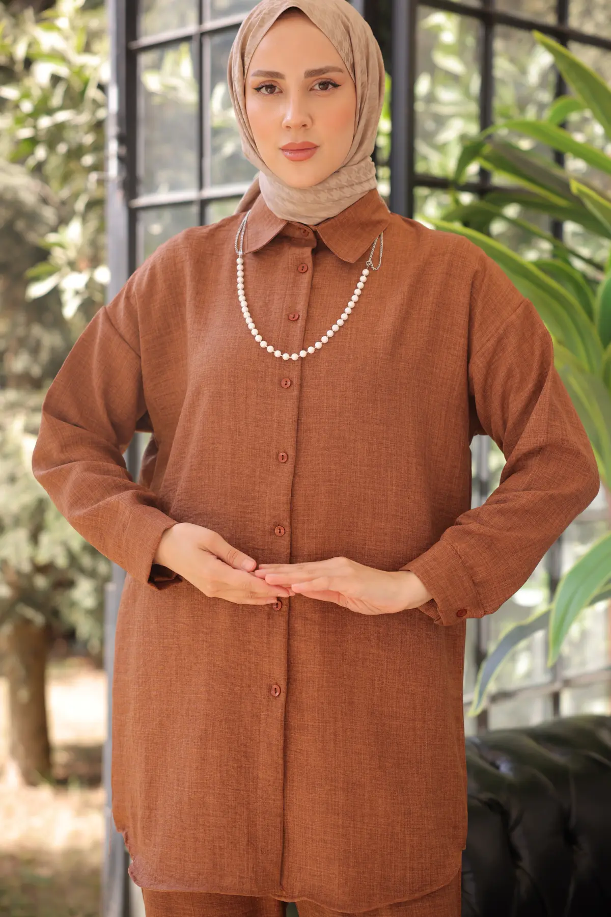 Pearl Necklace Double Suıt-detail