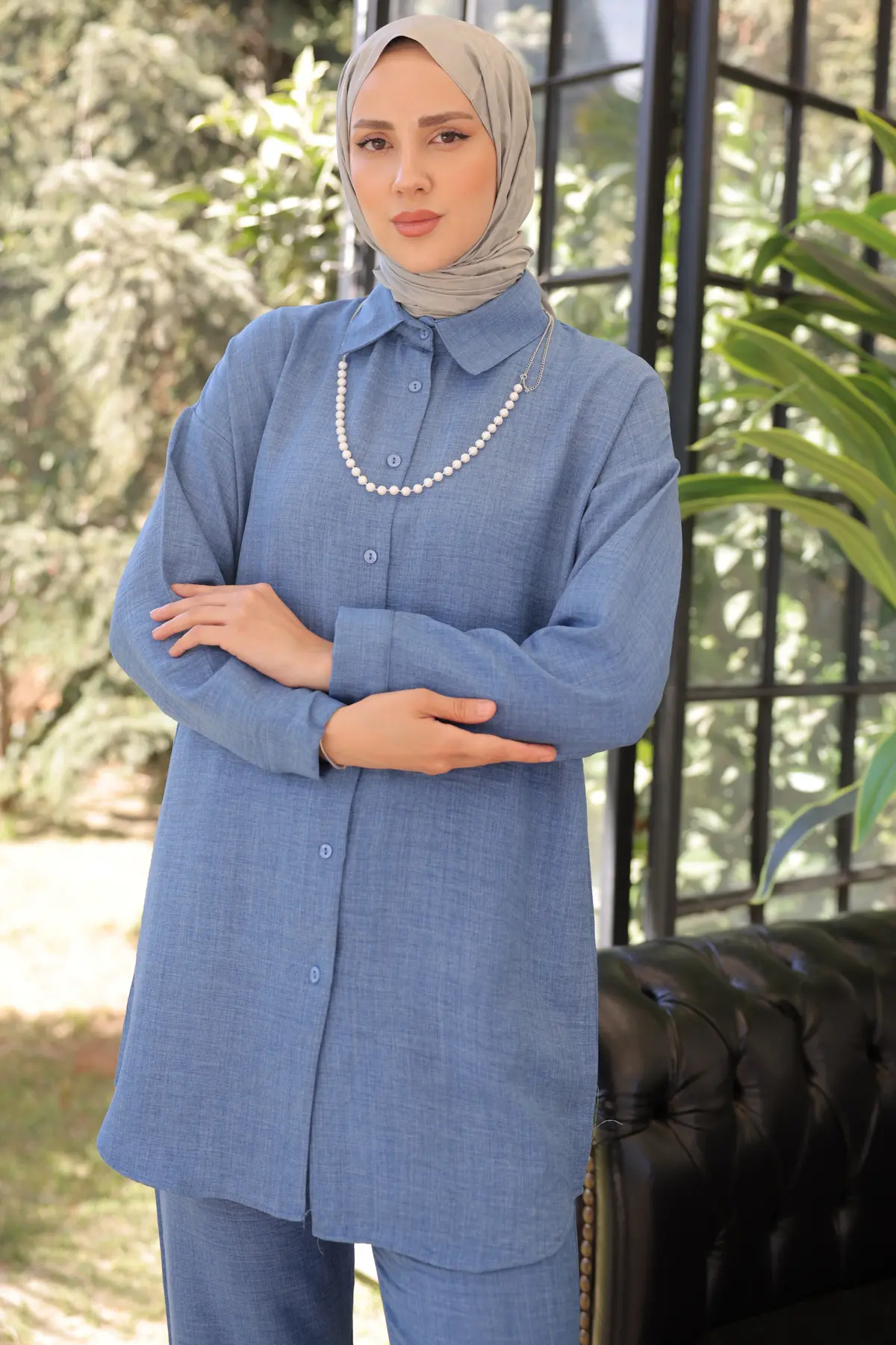 Pearl Necklace Double Suıt-detail