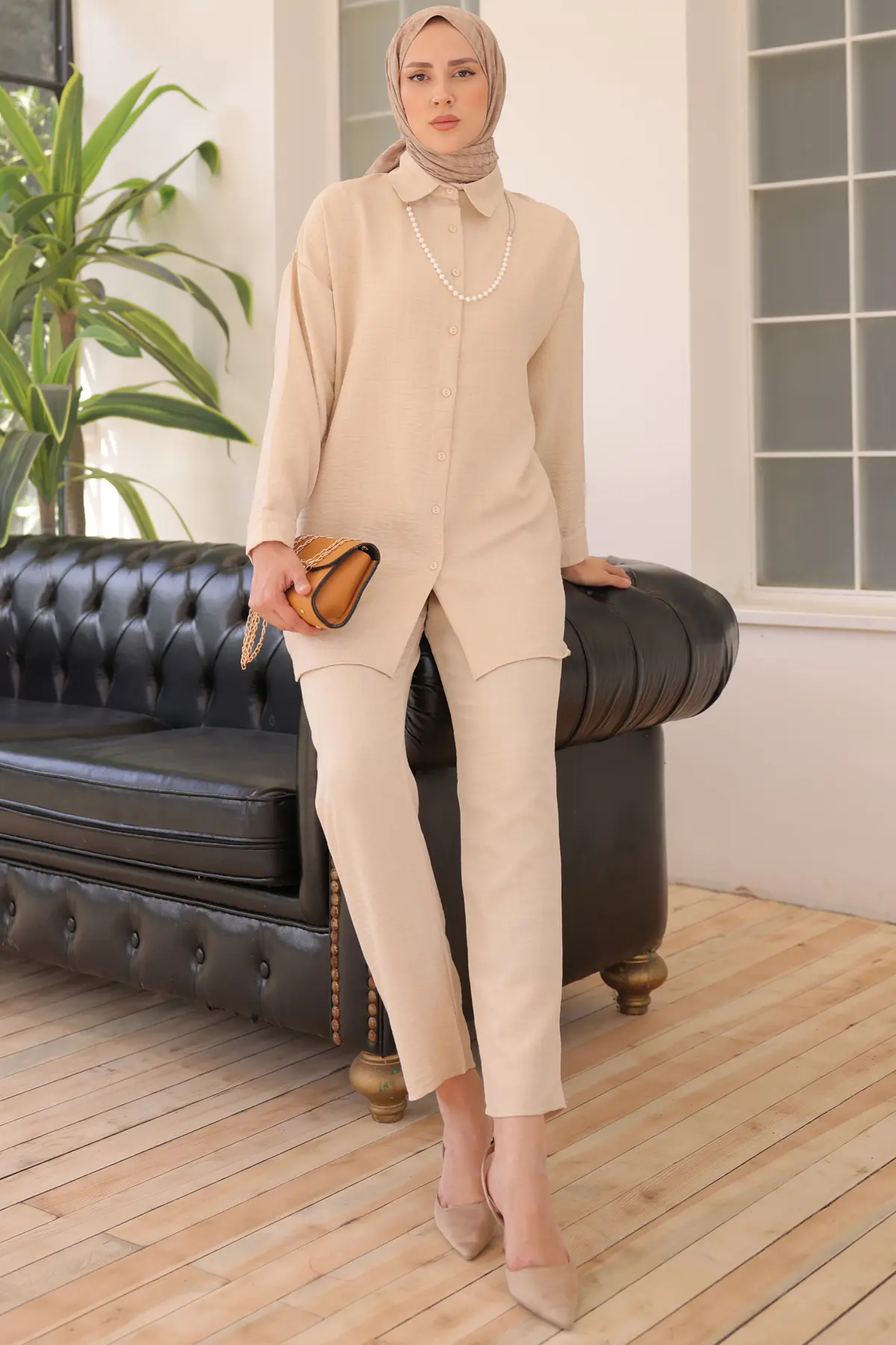 Pearl Necklace Double Suıt-detail